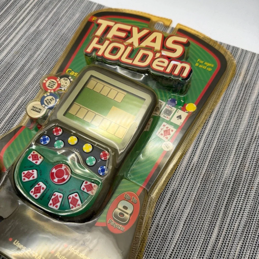 Westminster Travel Pocket Arcade Texas Hold'em Handheld Electronic Poker Game